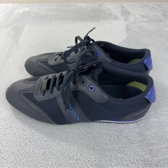 Hugo Boss Dark Sneakers with Blue Highlights - Picture 7 of 14